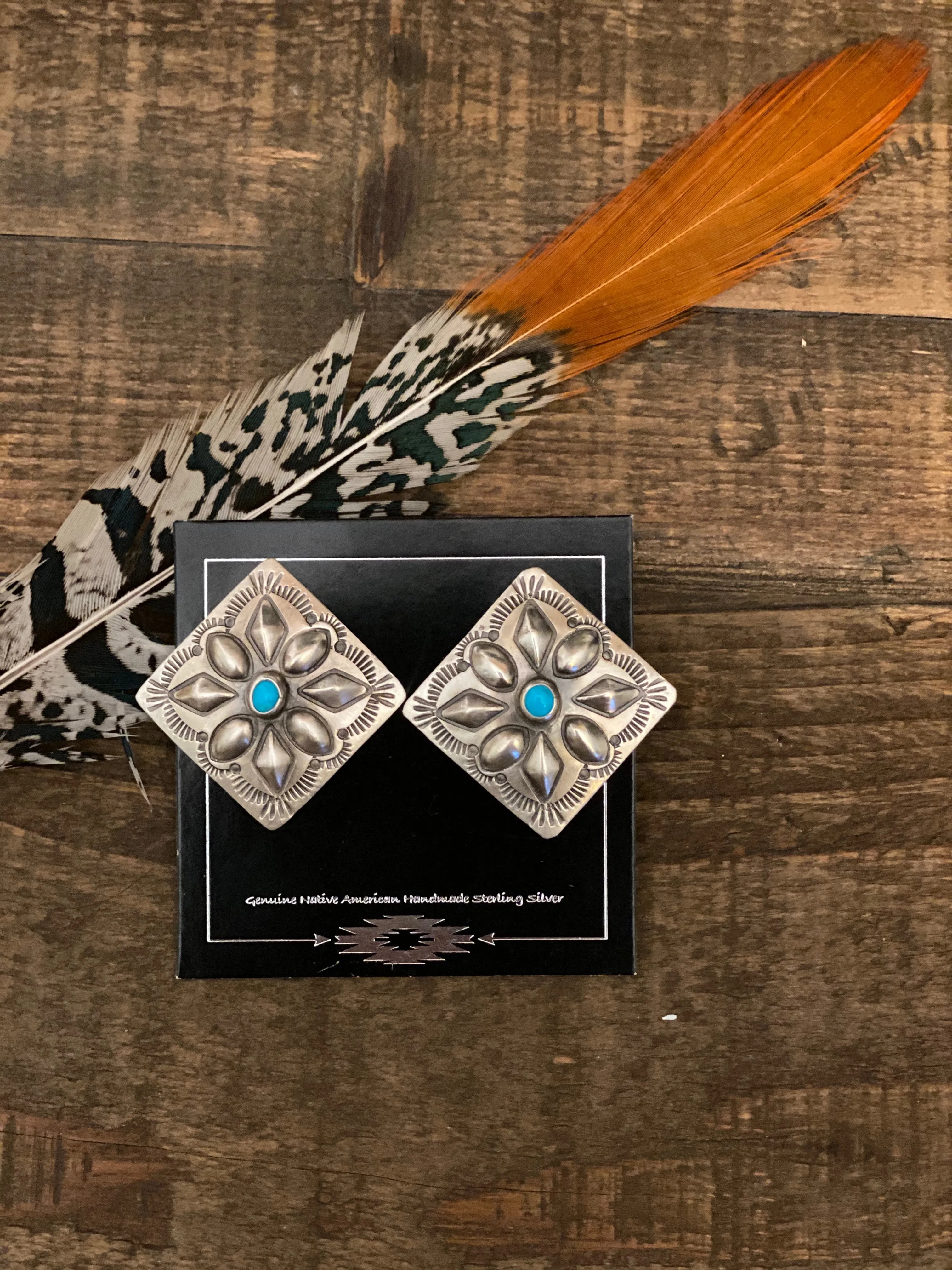 The Cleo Concho Earrings || Turquoise