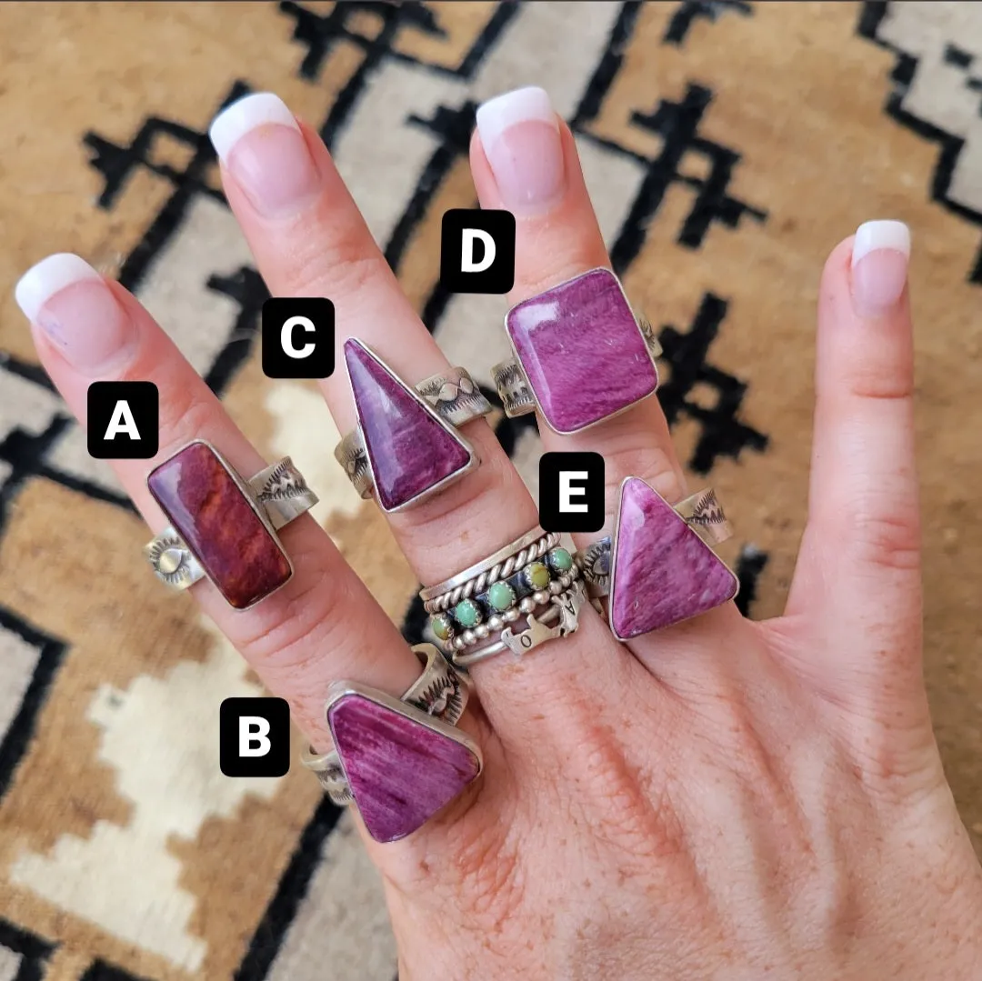 The Darlene Stamped Rings