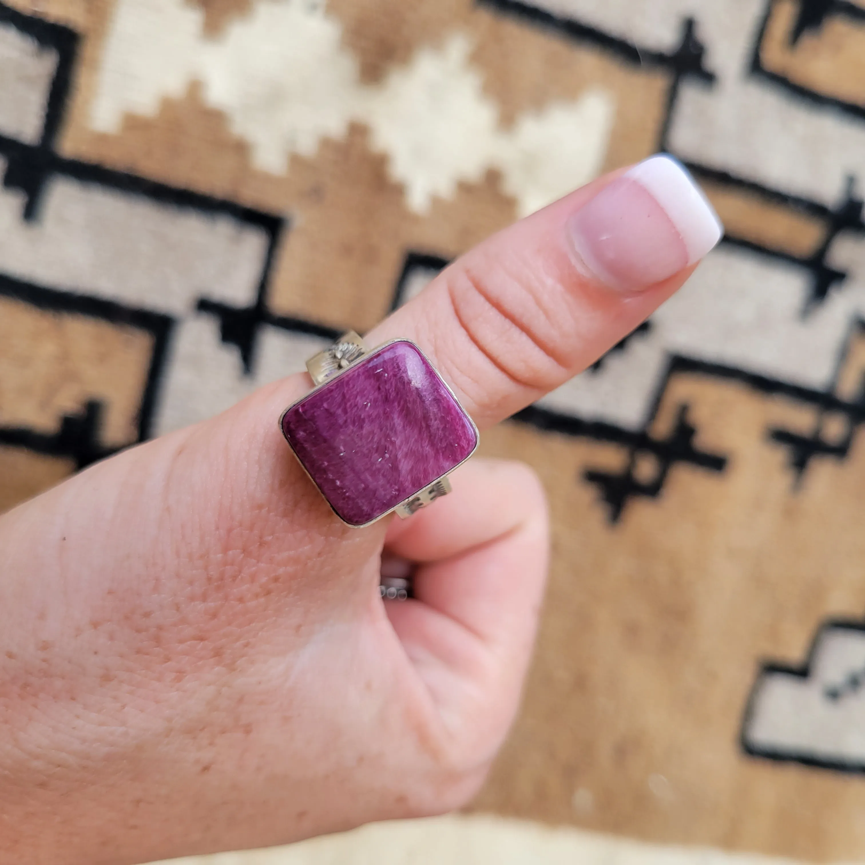 The Darlene Stamped Rings