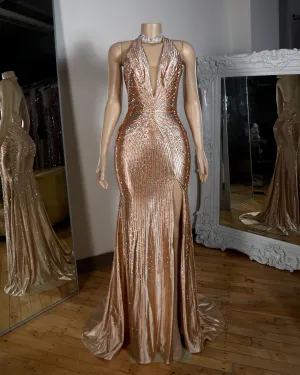 The Luna Rhinestone Gown