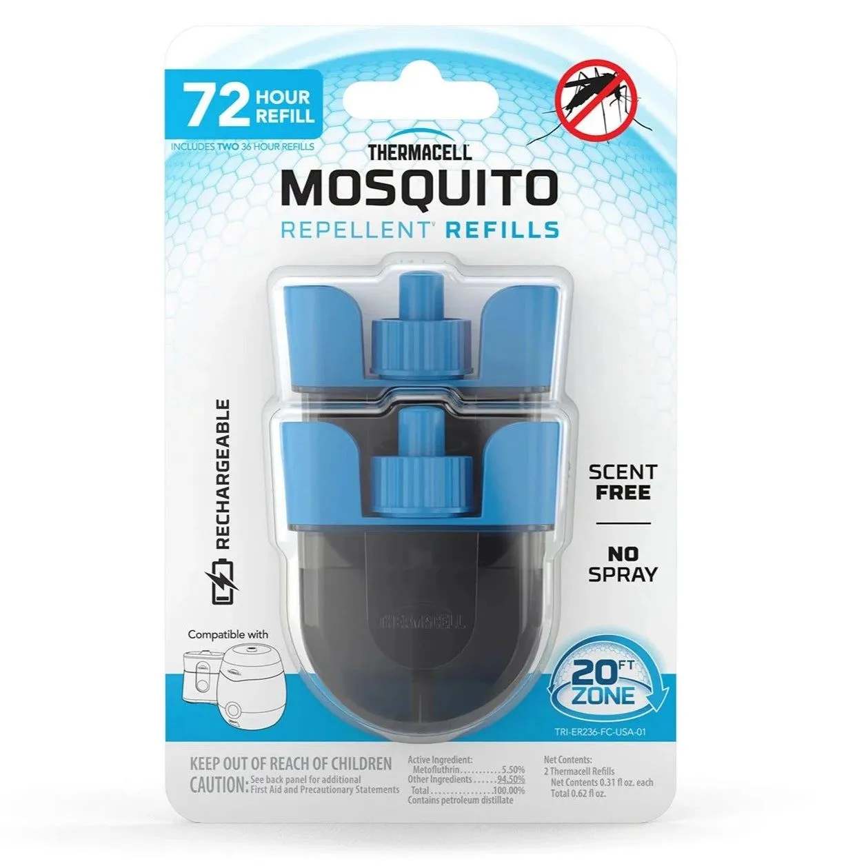 Thermacell Rechargeable Mosquito Repellent Refills