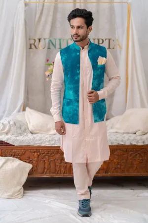 Tie And Dye  Blue Bundi