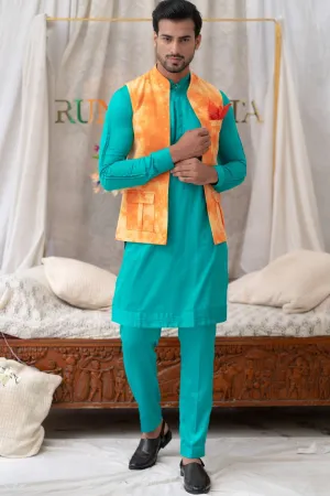 Tie And Dye Tangerine  Bundi