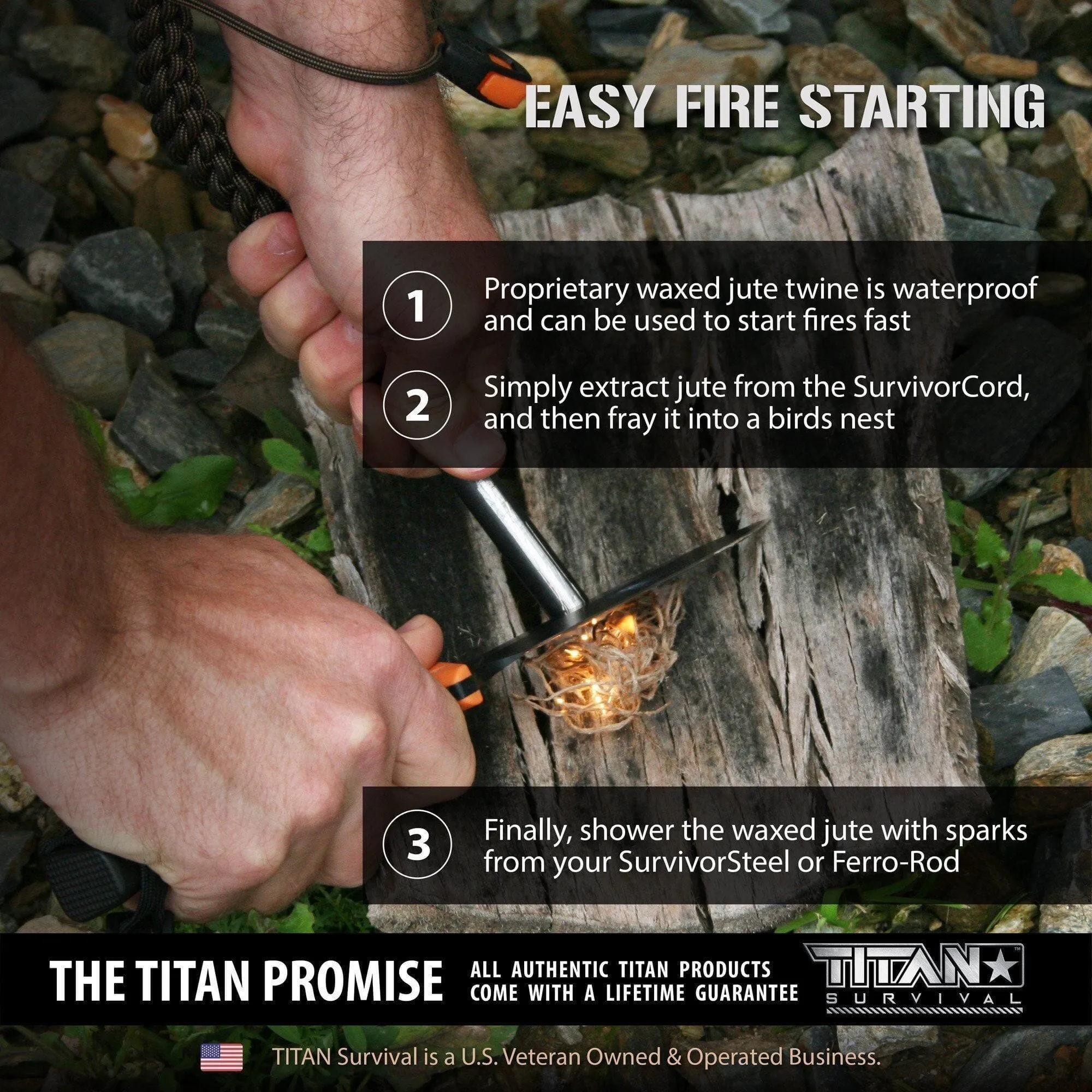 Titan Survival SurvivorCord | DARK EARTH
