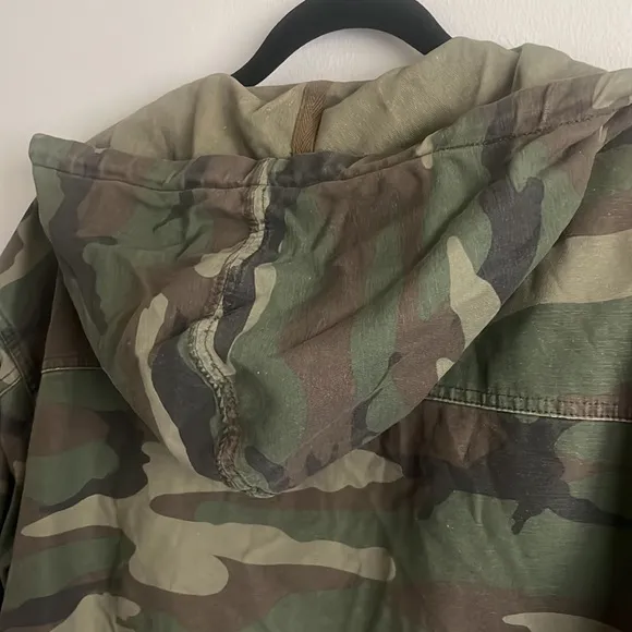 Tna camo utility hooded jacket