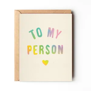 To My Person