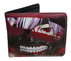 Tokyo Ghoul Anime Wallet - Ken Kaneki - Unisex - Black / Premium PVC Leather