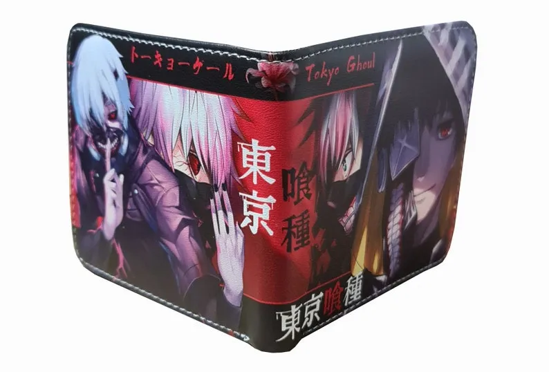 Tokyo Ghoul Anime Wallet - Ken Kaneki - Unisex - Black / Premium PVC Leather