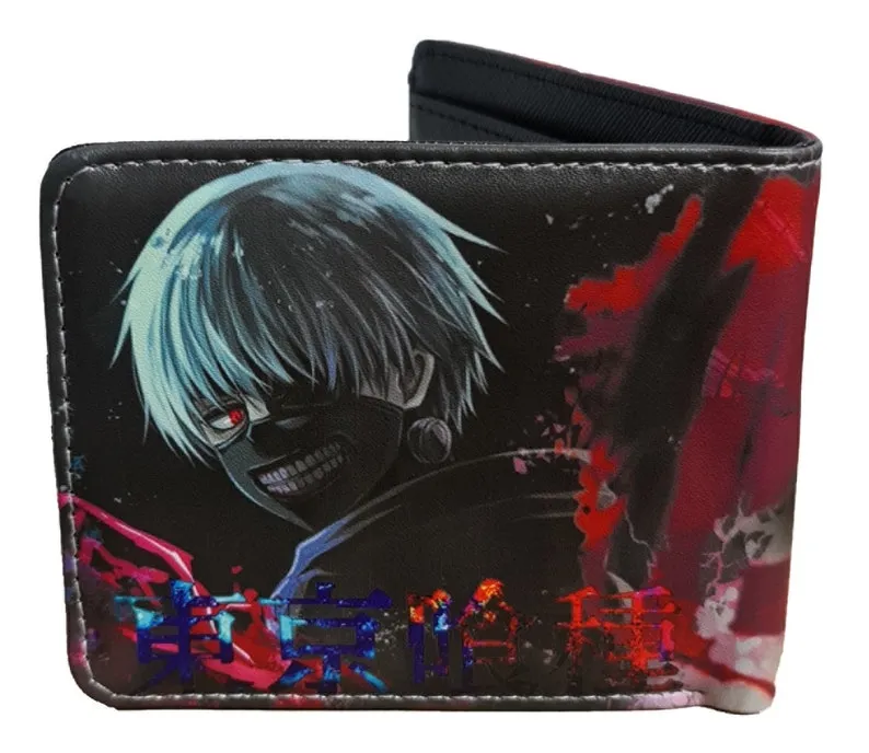 Tokyo Ghoul Anime Wallet - Ken Kaneki - Unisex - Black / Premium PVC Leather