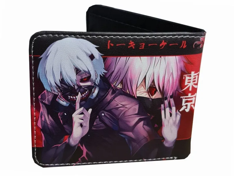 Tokyo Ghoul Anime Wallet - Ken Kaneki - Unisex - Black / Premium PVC Leather