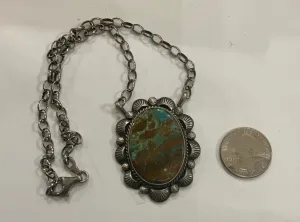 Tom Gilbert Navajo Kingman Turquoise Necklace