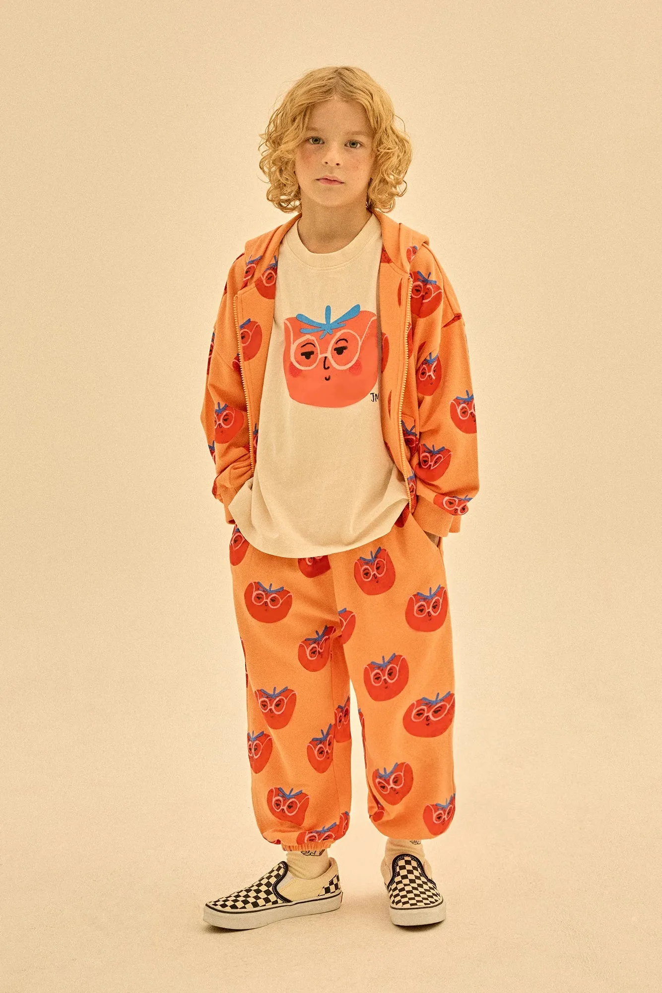 Tomato Zip-Up Hoodie by Jelly Mallow