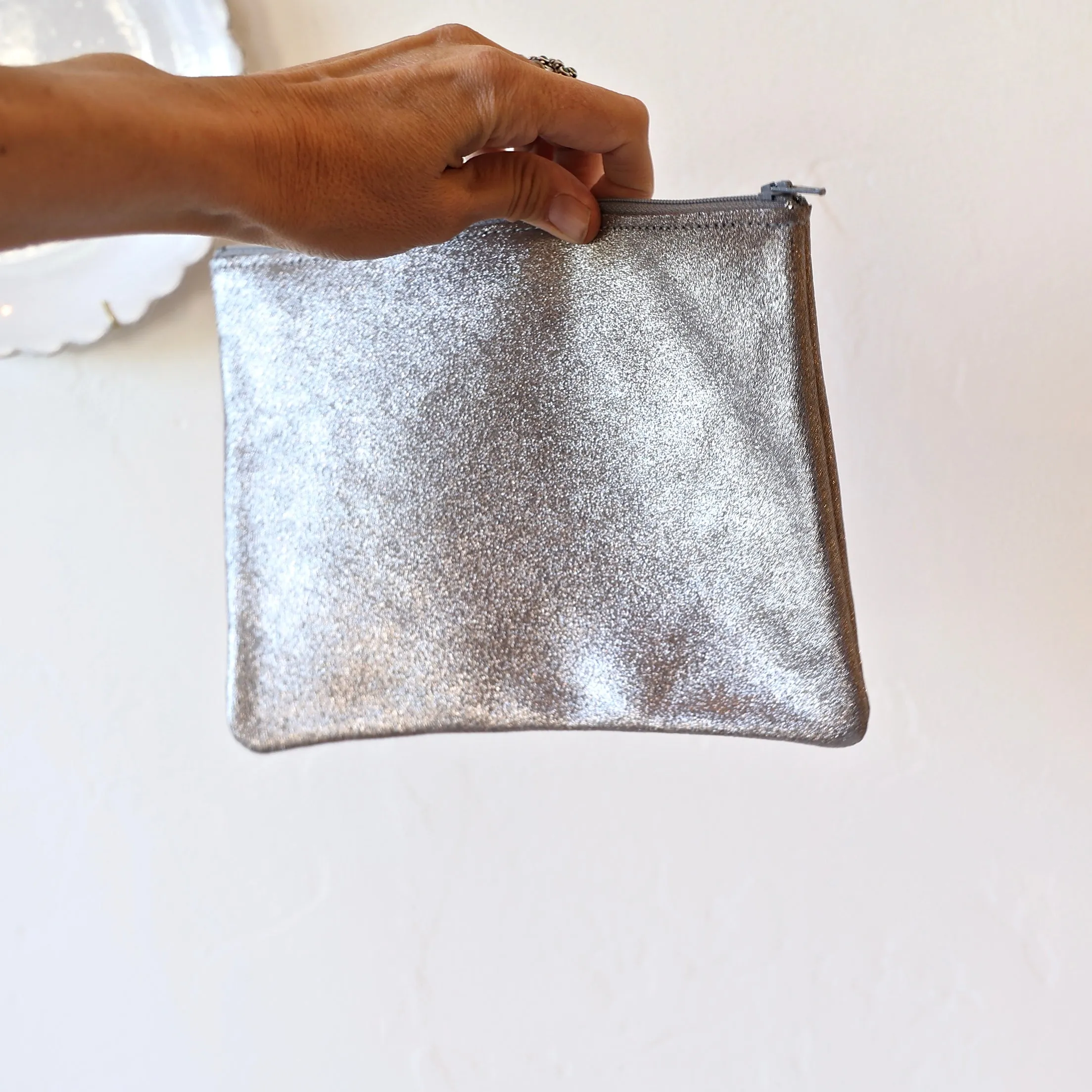 Tracey Tanner Large Leather Zip Pouch - 6 Colors