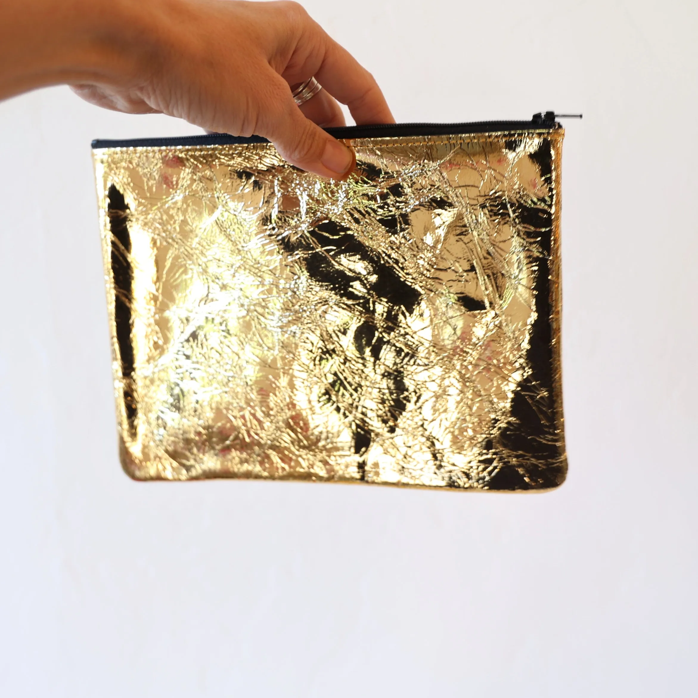 Tracey Tanner Large Leather Zip Pouch - 6 Colors
