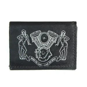 Tri-Fold Wallet- Ride To Live