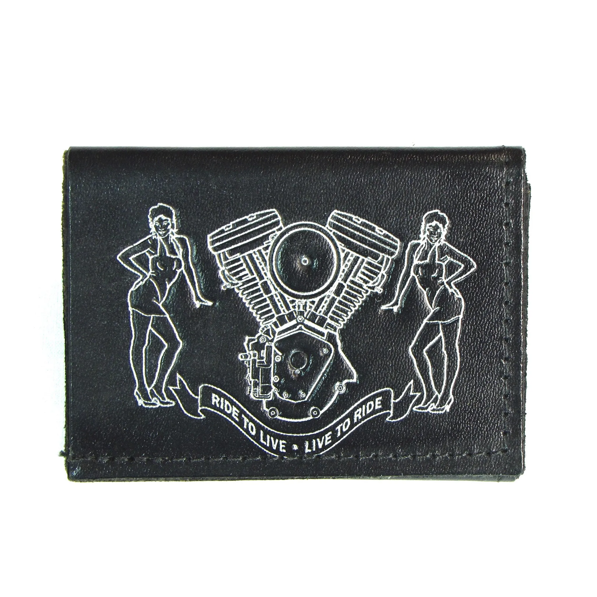 Tri-Fold Wallet- Ride To Live