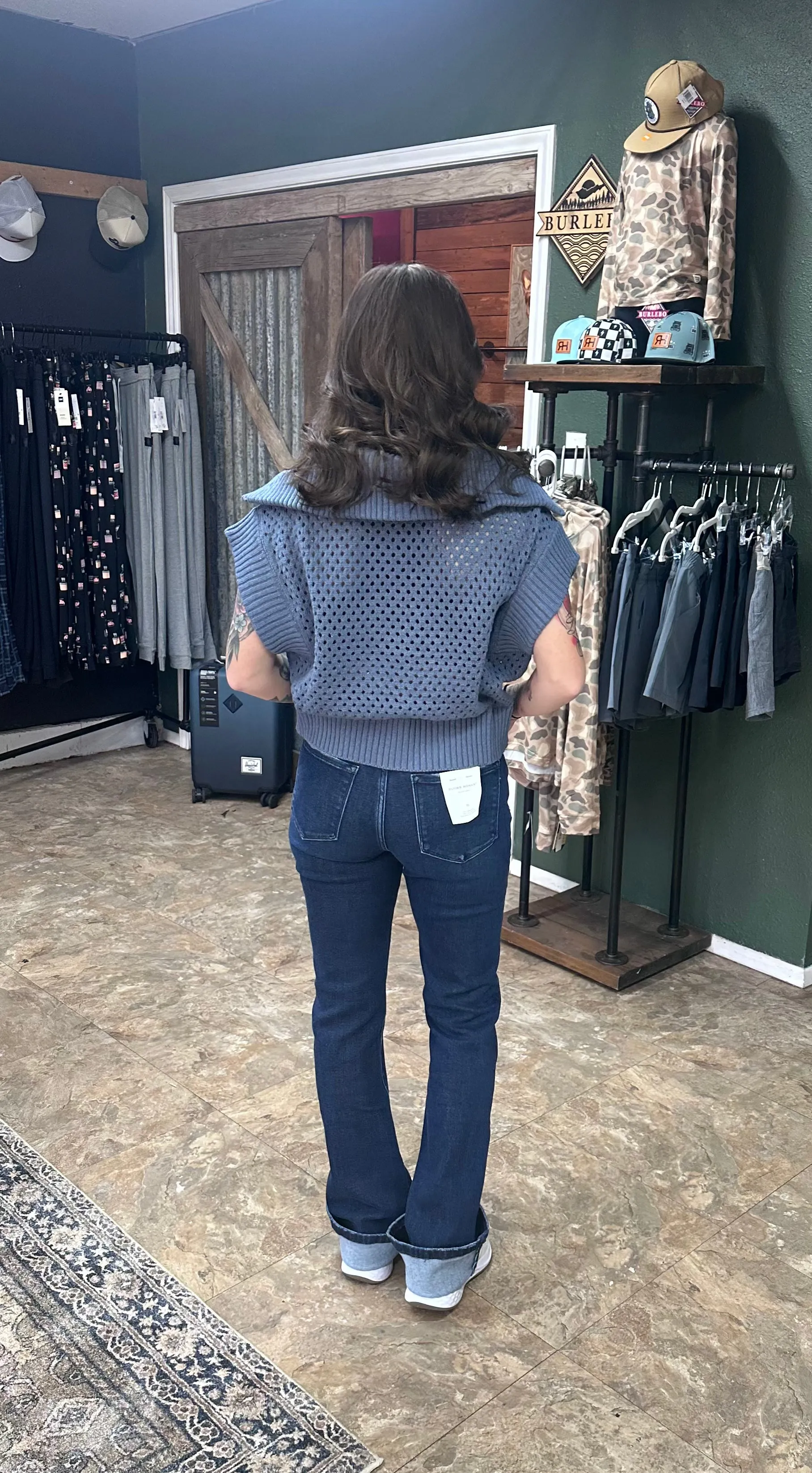 Trusty Dusty Blue Sweater Top