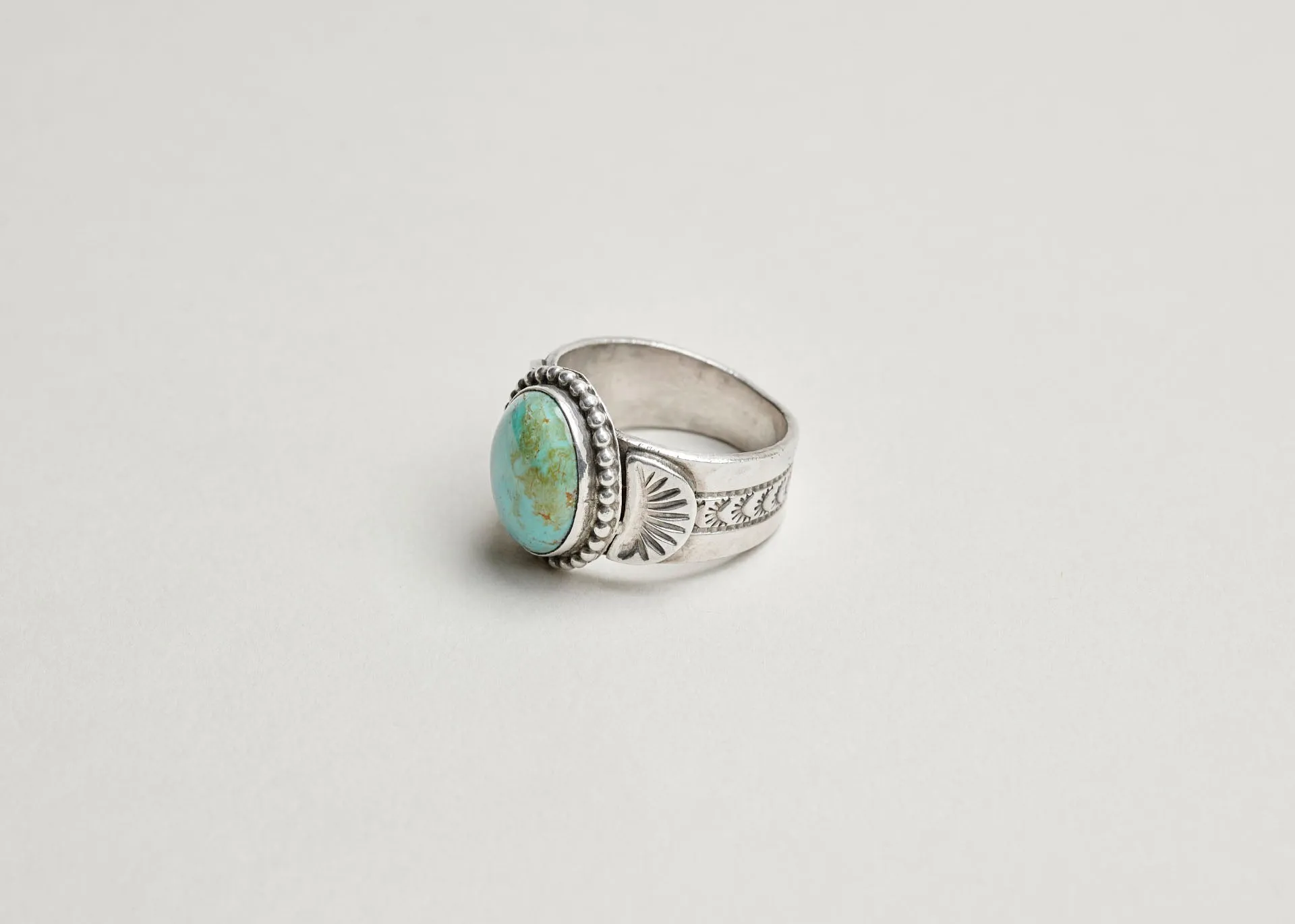 Turquoise Stamped Ring