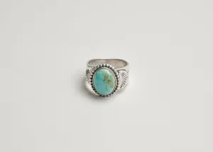 Turquoise Stamped Ring