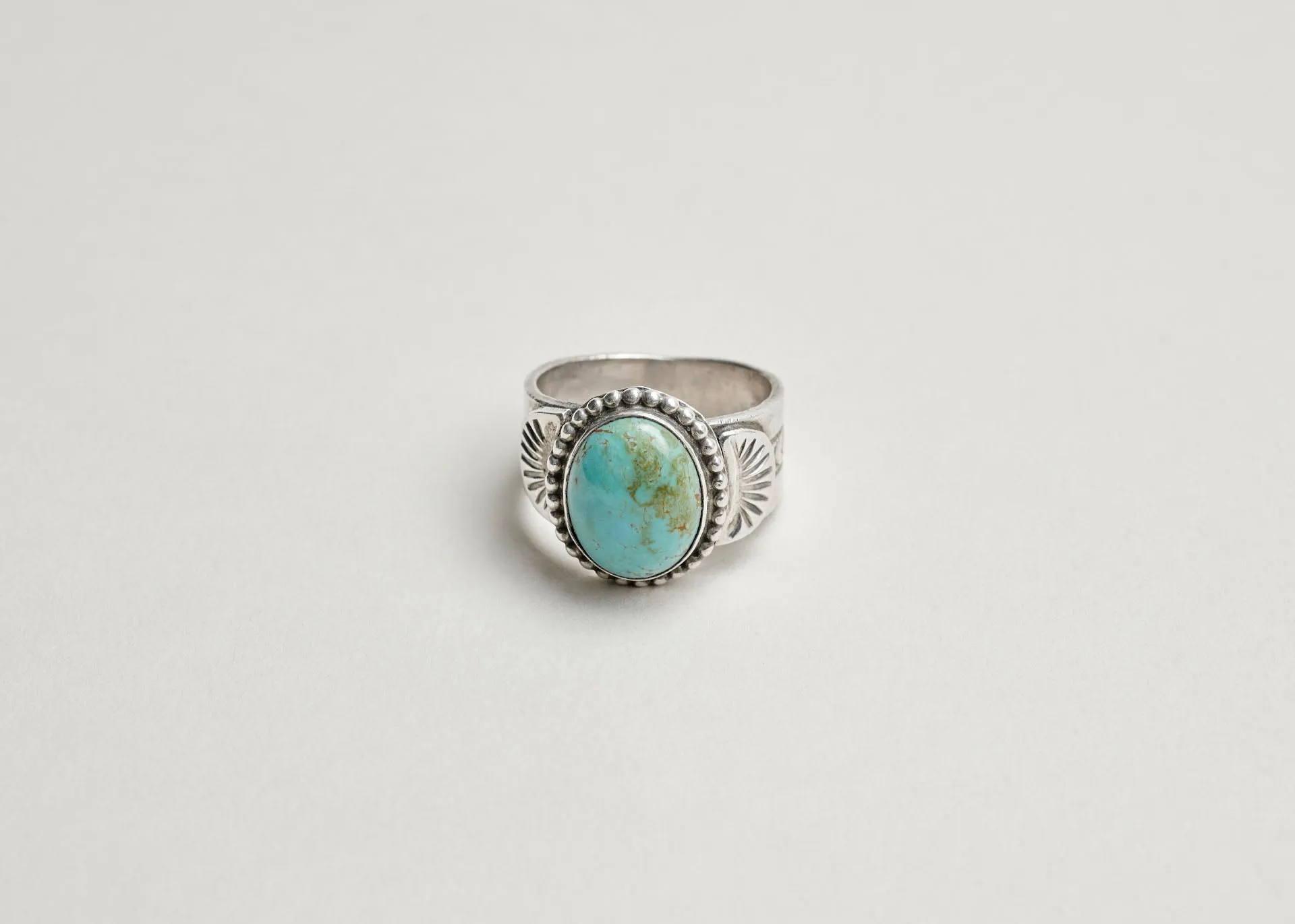 Turquoise Stamped Ring