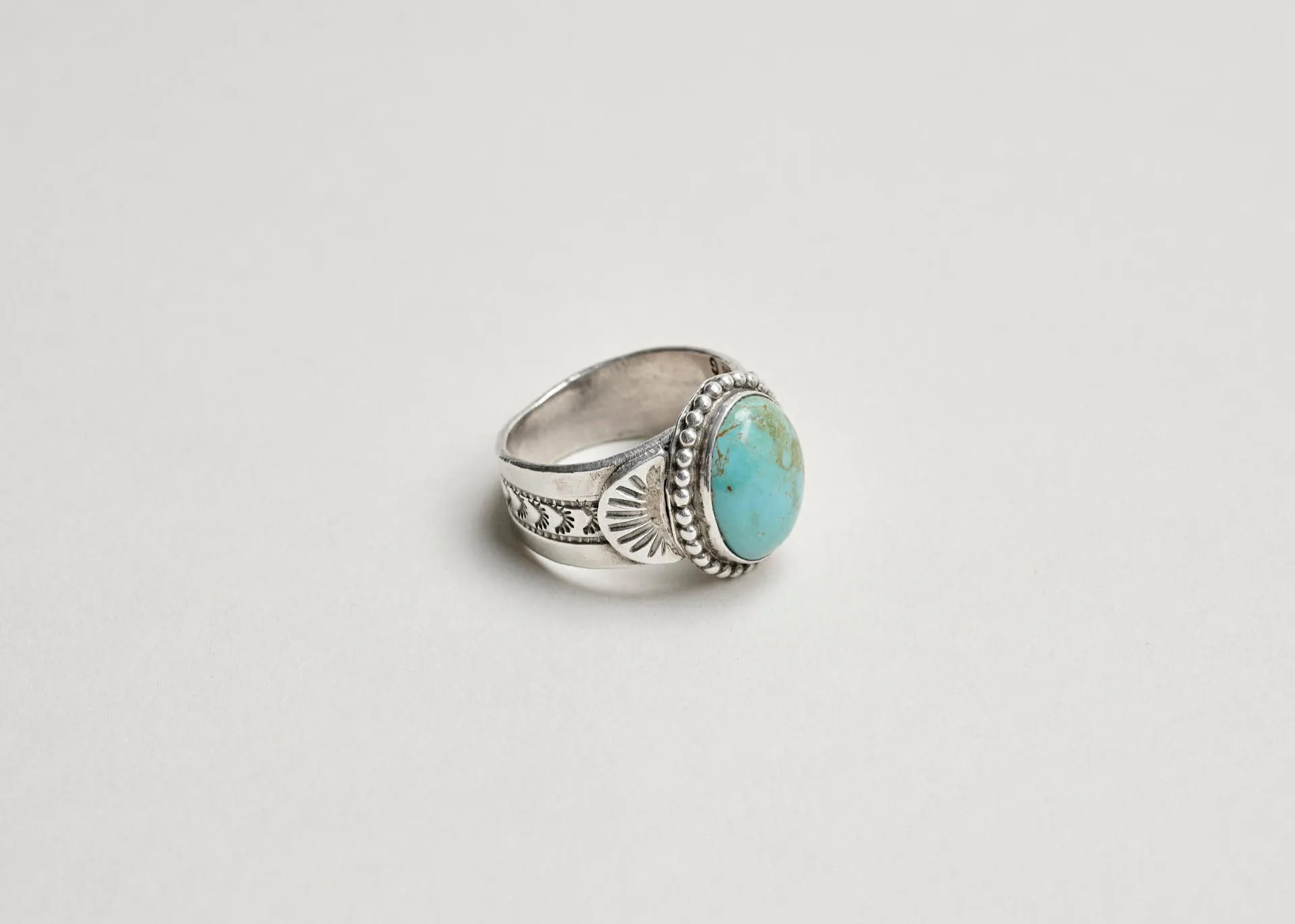 Turquoise Stamped Ring