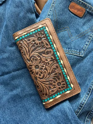 Turquoise Trim Wallet