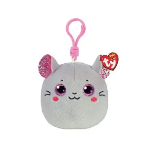Ty Catnip the Grey Mouse Mini Squishy Beanie