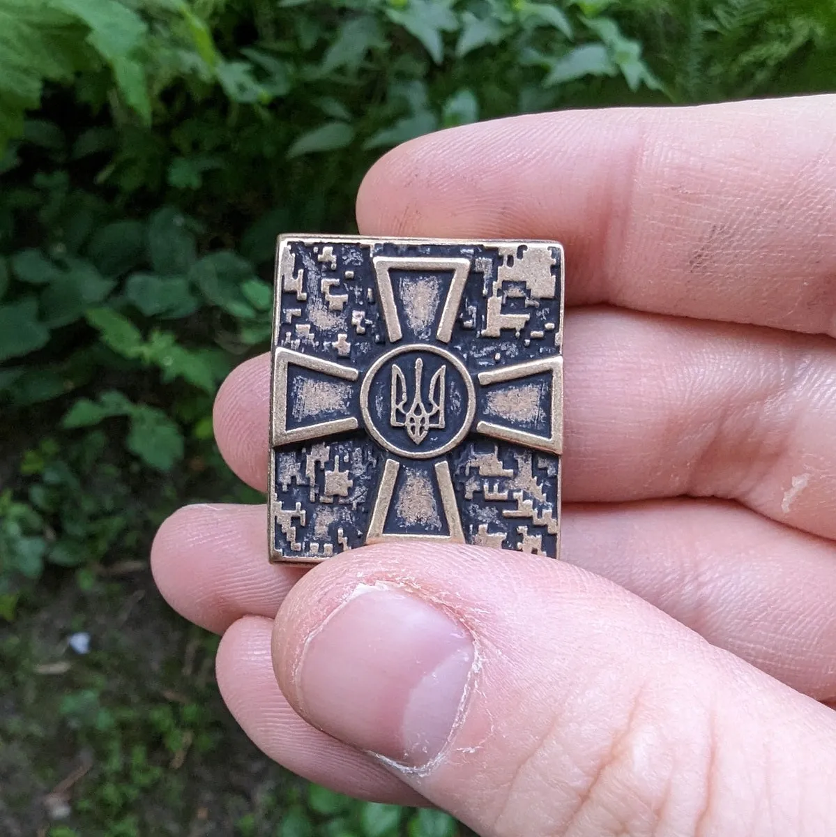 Ukrainian Armed Forces logo Molle clip