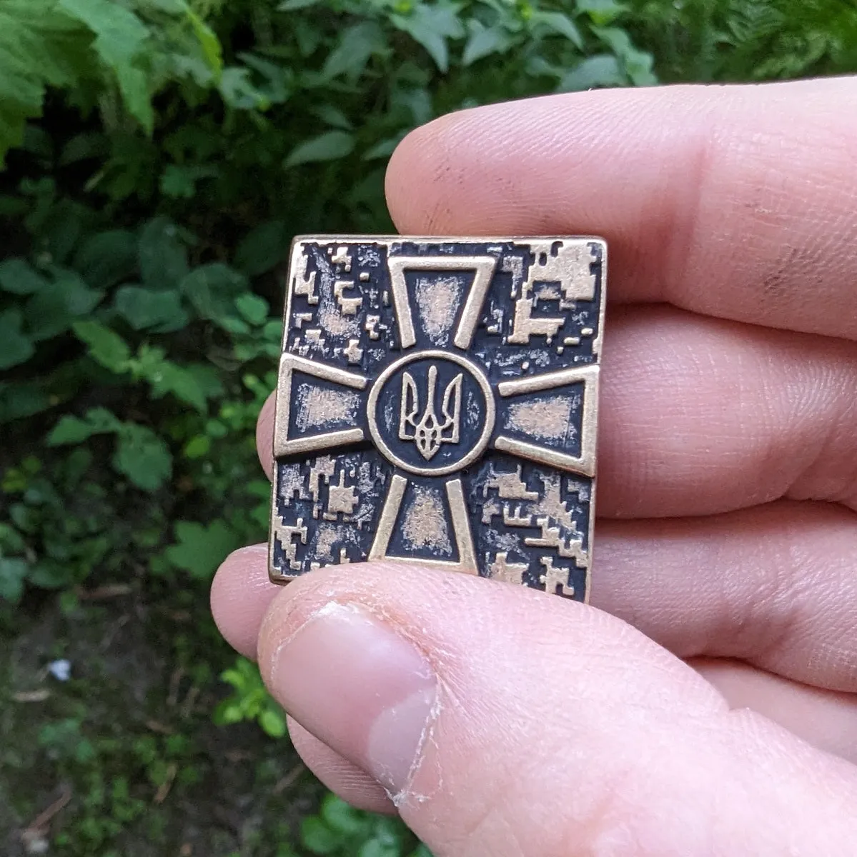 Ukrainian Armed Forces logo Molle clip