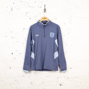 Umbro England 1/4 Zip Tracksuit Top Jacket - Blue - XL