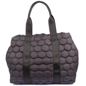 Unisa Zowen Black Quilted Tote Bag
