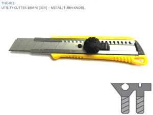 UTILITY CUTTER 9MM - PLASTIC (PUSH)