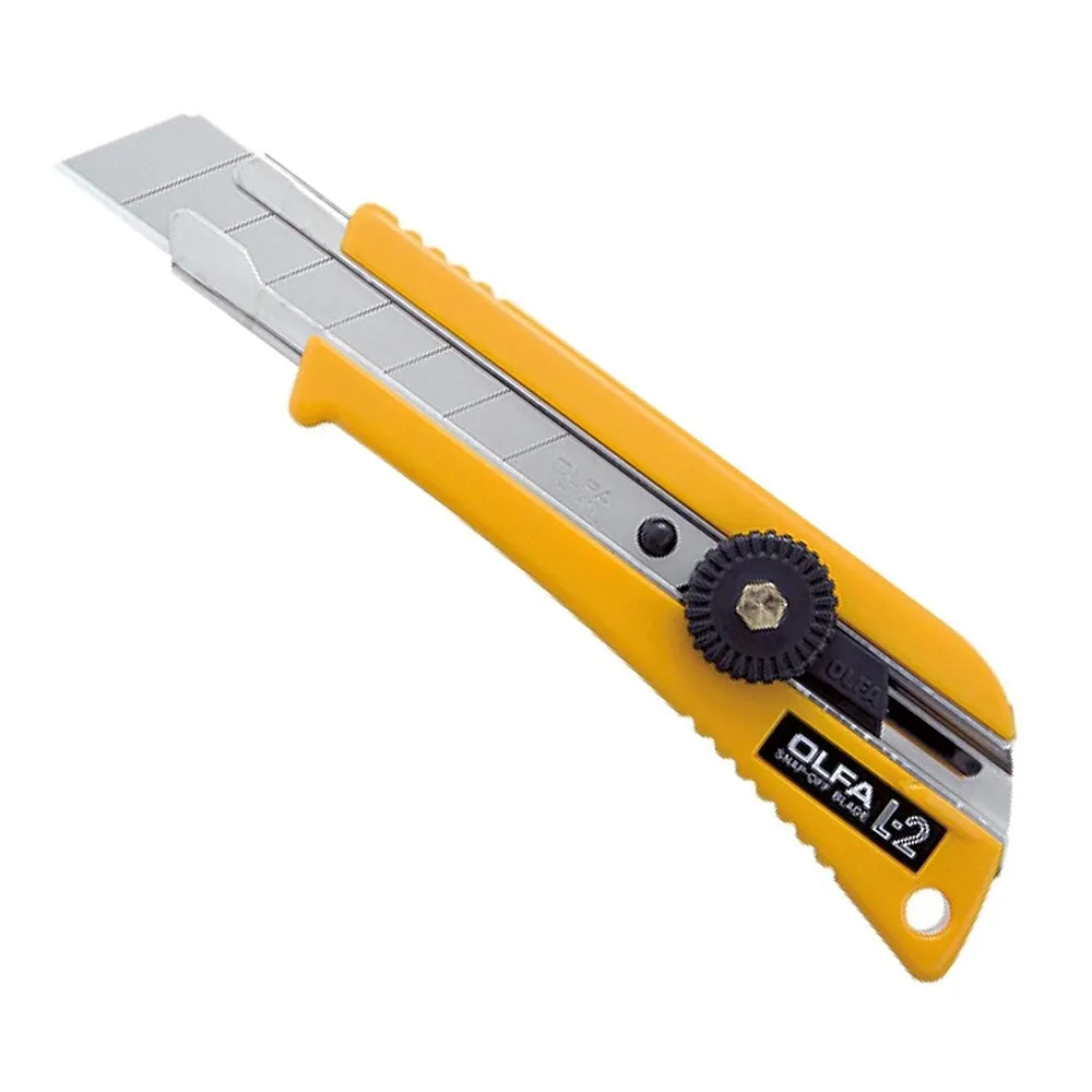 Utility Knife w/ Ratchet Lock & Pick - OLFA L-5 - 18mm - Heavy Duty - 6 / Box