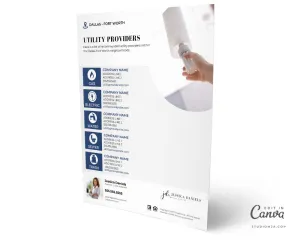 Utility Providers Checklist