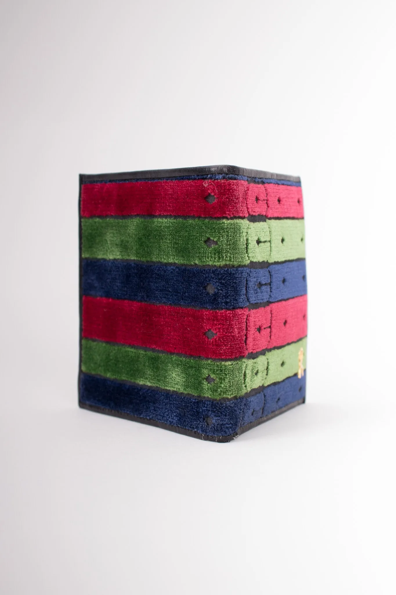 Velvet Striped Bi-Fold Wallet
