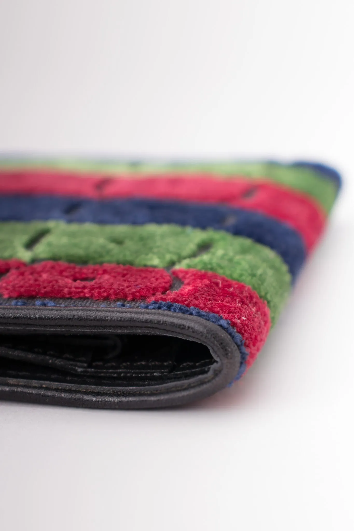 Velvet Striped Bi-Fold Wallet