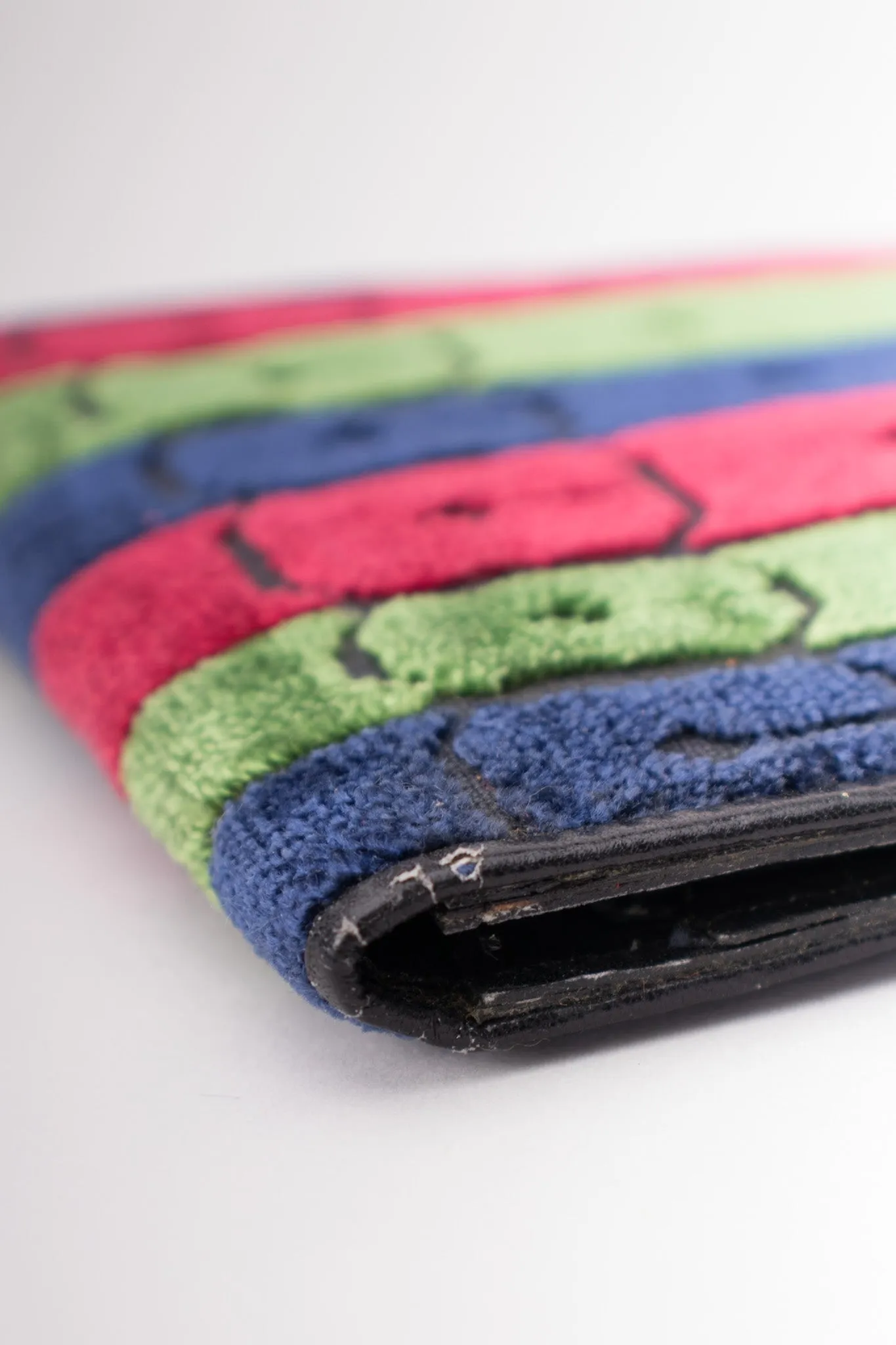 Velvet Striped Bi-Fold Wallet