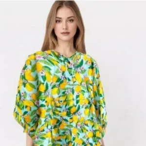 Vera Bradley NWT Lemon Orchard Rain Poncho
