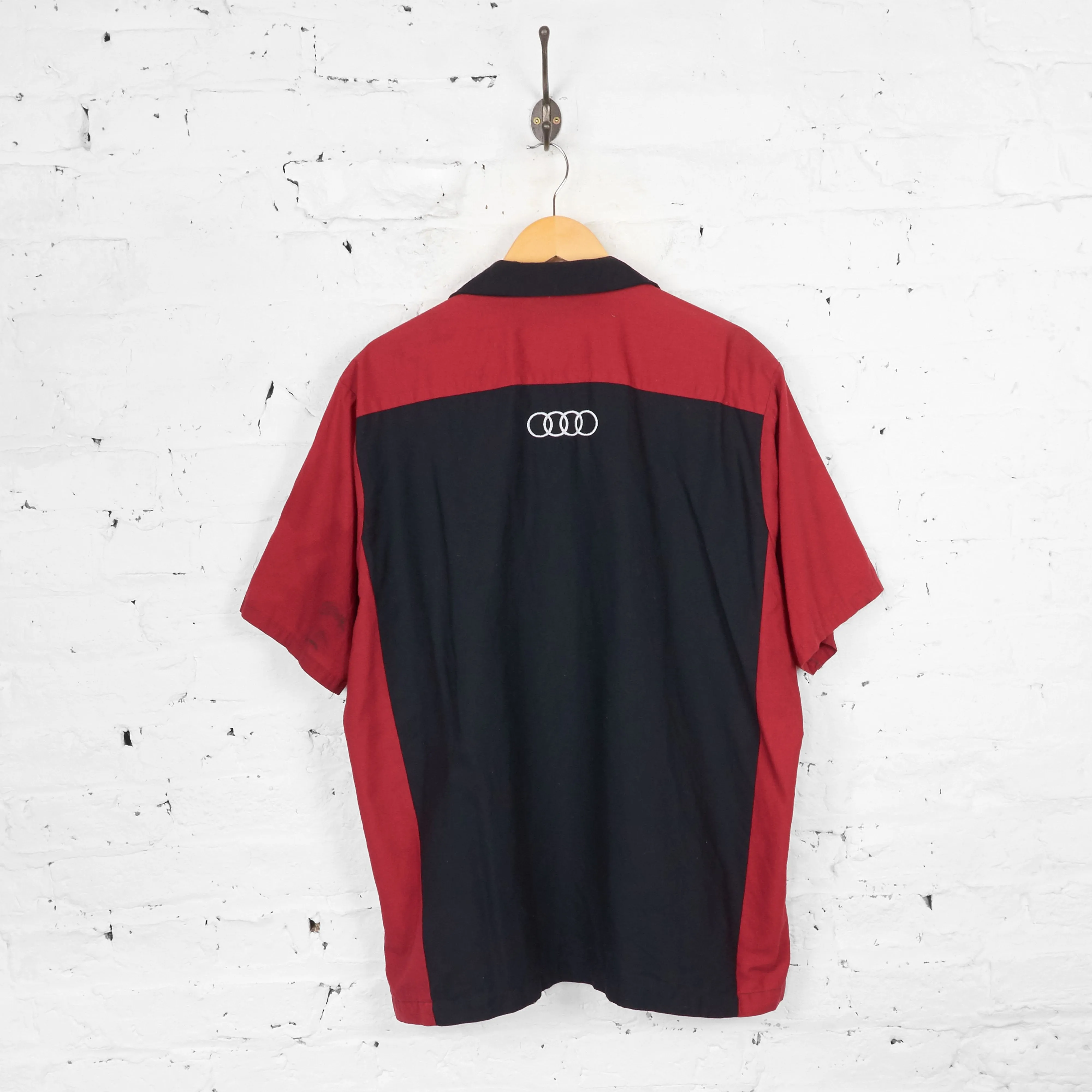 Vintage Audi Utility Shirt - Red/Black - XL
