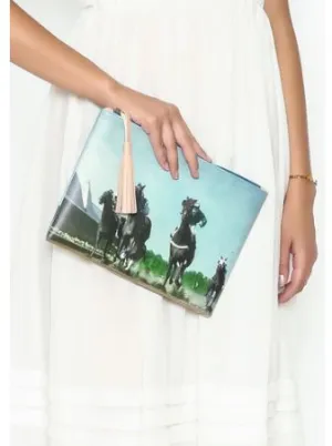 Vintage Tassel Clutch