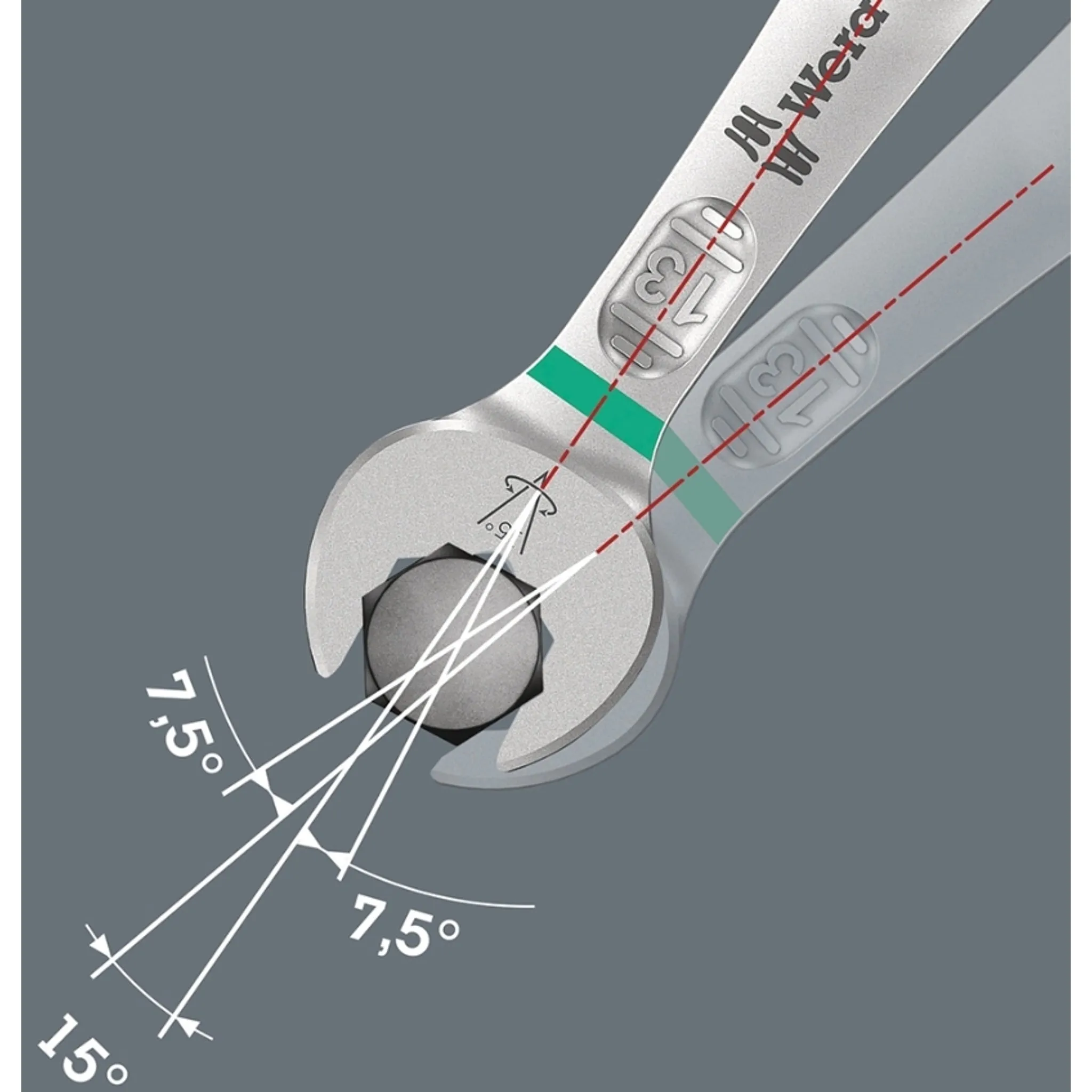 Wera Tools Combination Pedal Wrench 6003 Joker 15mm