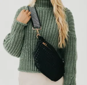 Westlyn Woven Bum Bag/black