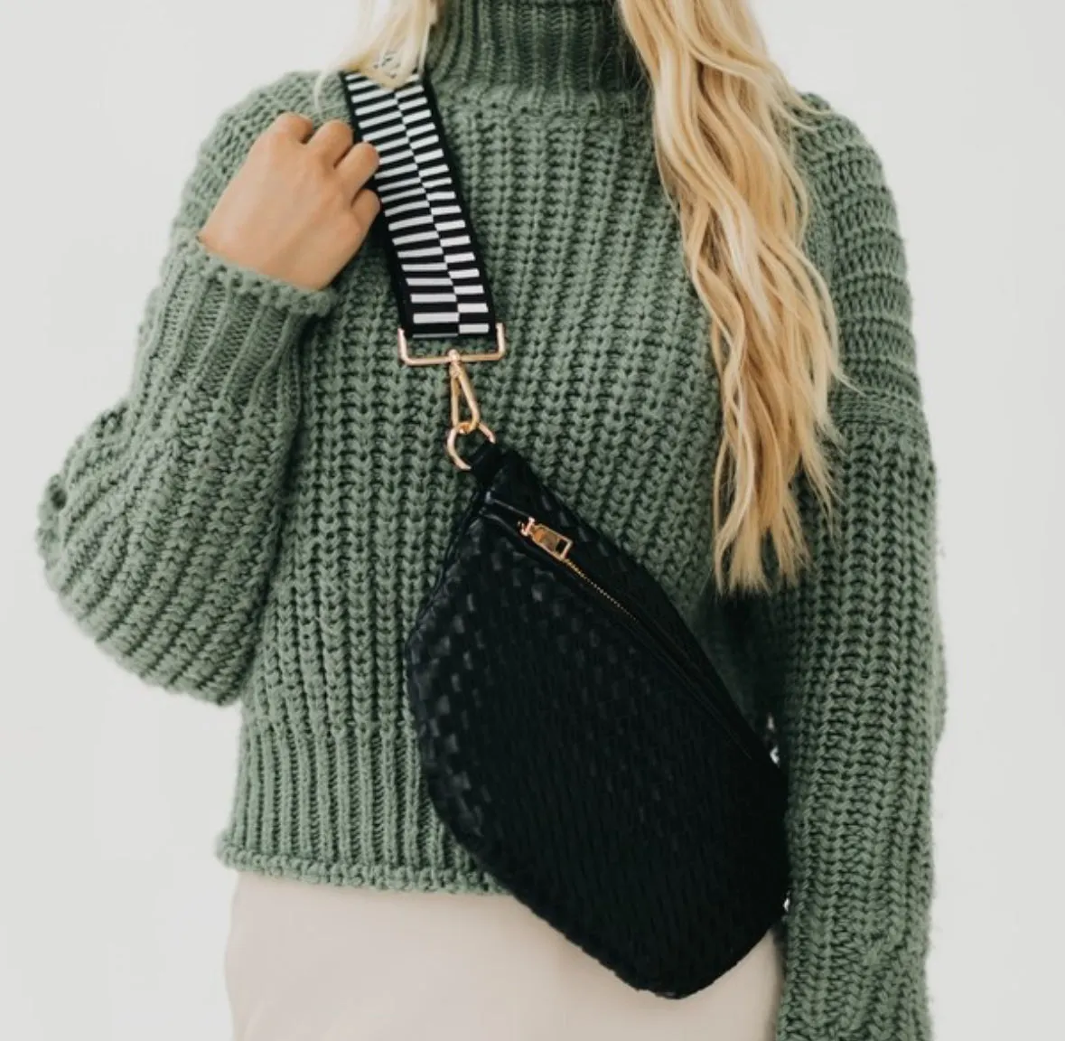 Westlyn Woven Bum Bag/black