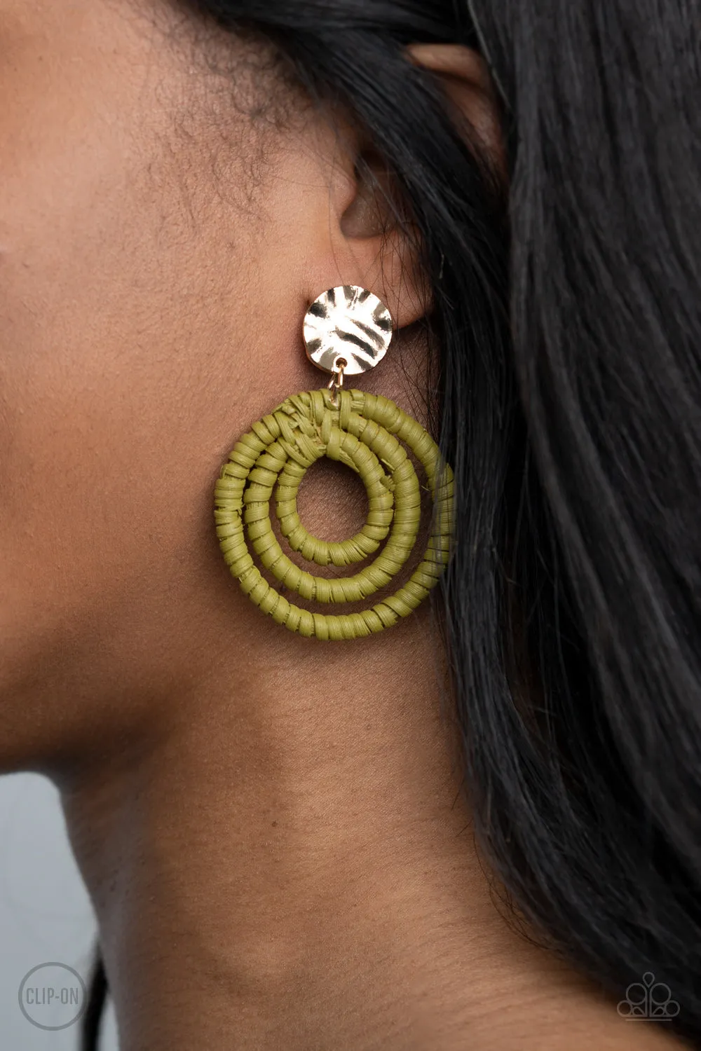 Whimsically Wickered - Green Clip On