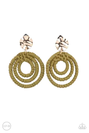 Whimsically Wickered - Green Clip On