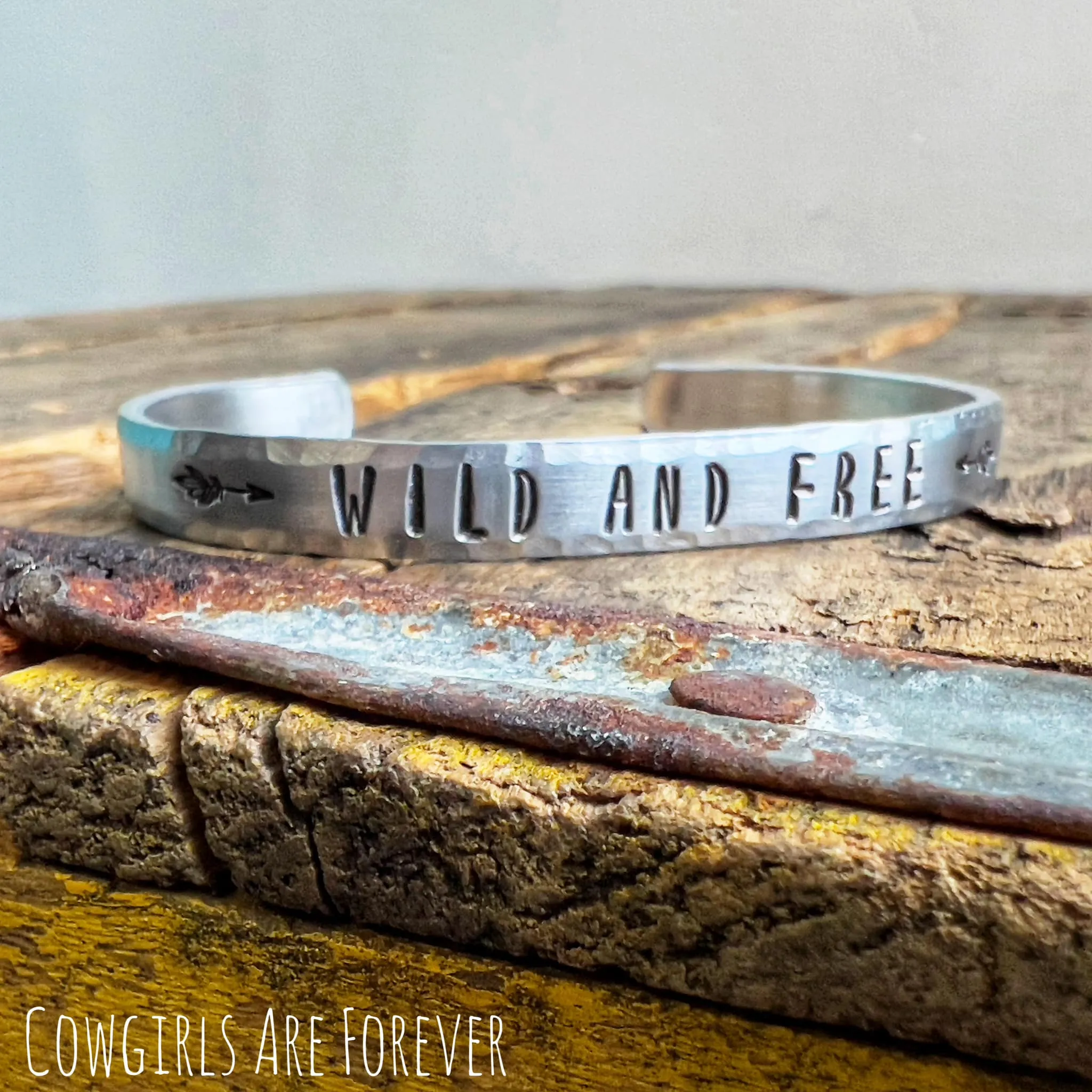 Wild & Free | Hand Stamped Cuff