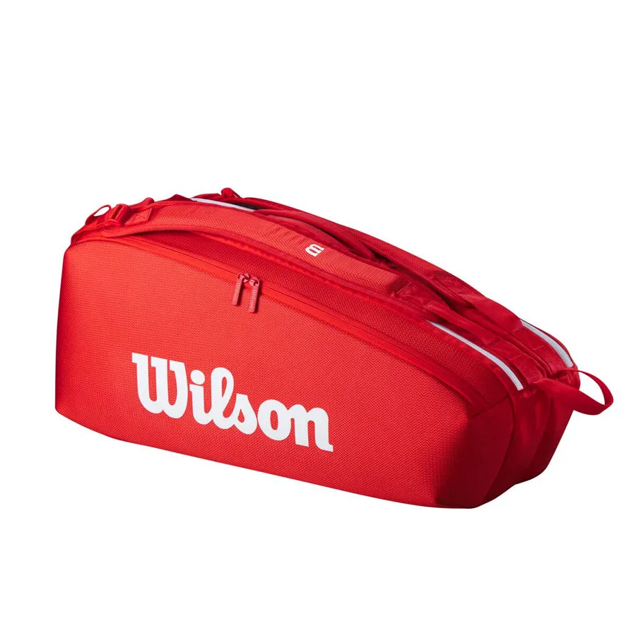 Wilson Super Tour 6 Racquet Bag (Red) 2025