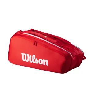 Wilson Super Tour 9 Racquet Bag (Red) 2025