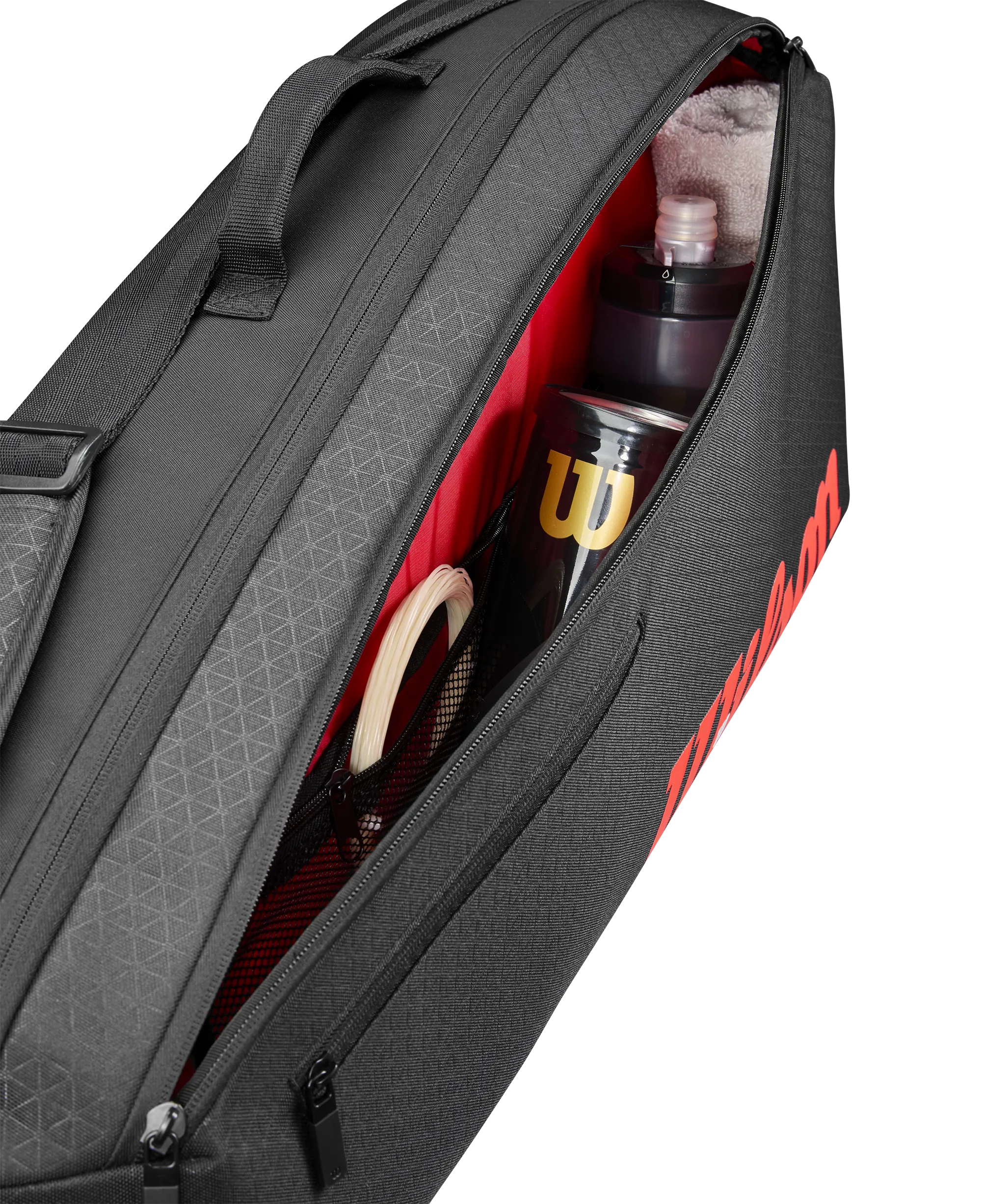 Wilson Super Tour Clash V3 3 Racquet Bag (Black/Red) 2025