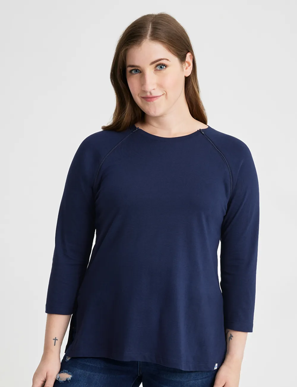 Womens Chest Port Access Shirt - Navy